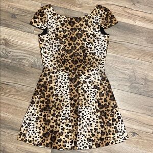 Red Valentino Leopard Print  Dress